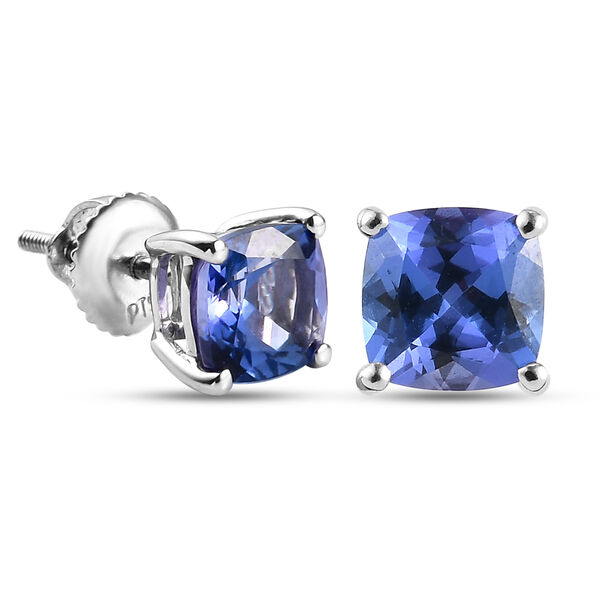 RHAPSODY - AAAA Tansanit-Ohrstecker, 950 Platin ca. 1,73 ct image number 4