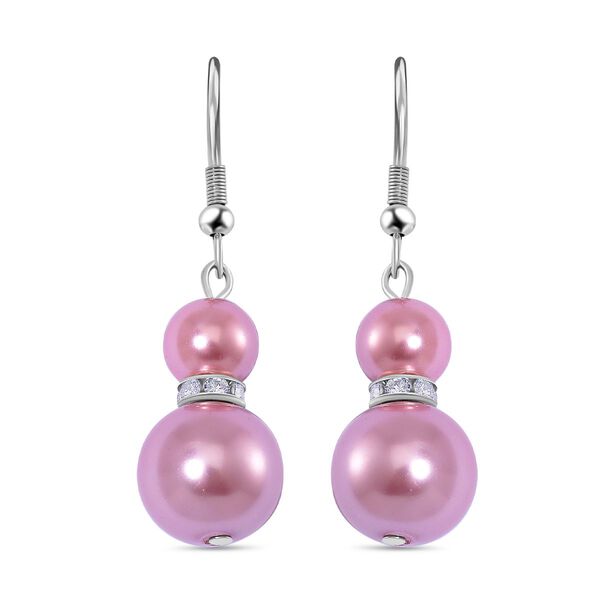 Rosa Muschelkernperle Schmuckset image number 6