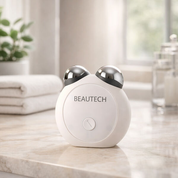 BEAUTECH EMS  Mini-Gesichtsmassageger&auml;t, 2,7x4,7x1,7cm, 300mAh, USB, Wei&szlig; image number 2