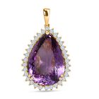 Rose De France Amethyst und Zirkon Anhänger  - 80,39 ct. image number 0