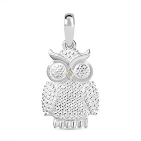 Wei&szlig;er Diamant Anh&auml;nger 925 Silber ca.