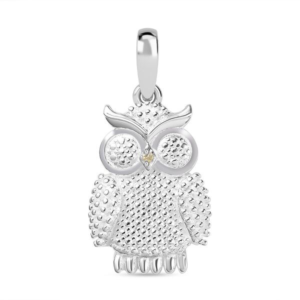 Wei&szlig;er Diamant Anh&auml;nger 925 Silber ca. image number 0