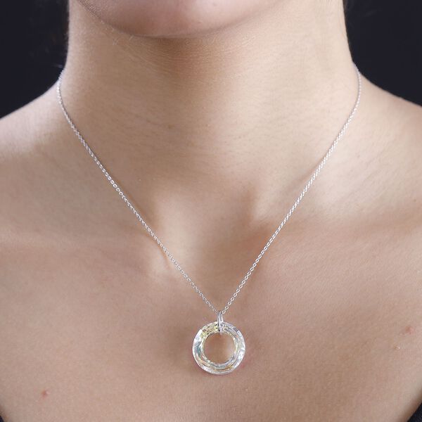 J Francis gefertigt mit SWAROVSKI- AB Swarovski Kristall Anhänger mit 45cm Kette image number 4