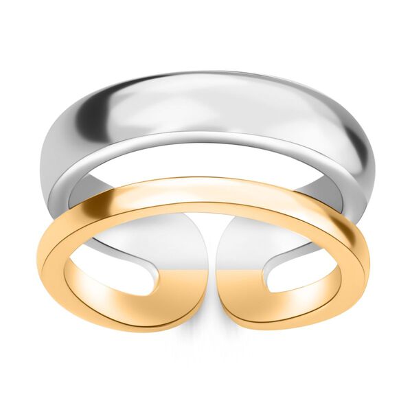 Zweifarbiger Ring im Stacking-Stil image number 7