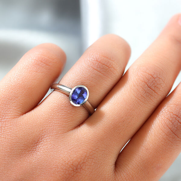 RHAPSODY AAAA Tansanit Solit&auml;r-Ring, 950 Platin  ca. 1,01 ct image number 3