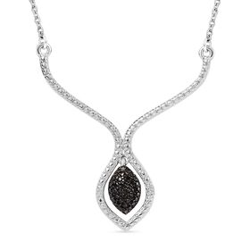 Halskette mit Champagner Diamantakzenten, 45 cm