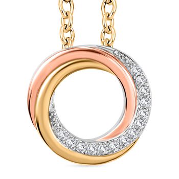 Moissanit Anh&auml;nger mit 50cm Kette - 0,17 ct.