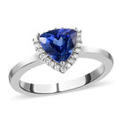 RHAPSODY AAAA Tansanit und Diamant-Ring, VS E-F, 950 Platin  ca. 1,37 ct image number 3