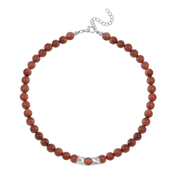 Golden Sandstein Halskette, 45 cm - 330 ct. image number 3