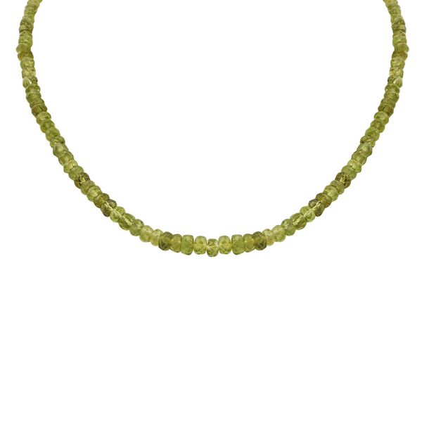 AA Peridot Halskette, 45 cm - 75 ct.