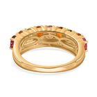 AA Mehrfarbiger-Turmalin, Weißer Zirkon Ring, 925 Silber Gelbgold Vermeil (Größe 19.00) ca. 1.76 ct image number 5