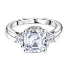 D'Joy Moissanit Ring 925 Silber rhodiniert (Größe 17.00) ca. 2.94 ct