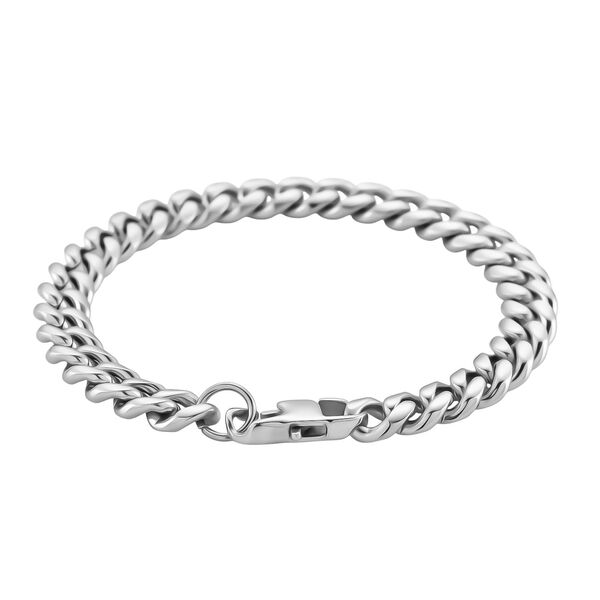 Panzer 316L Edelstahl Armband ca. 19 cm ca. 23,00g, Silberfarben image number 3