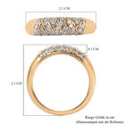 Diamant-Ring, 925 Silber Gelbgold Vermeil  ca. 0,25 ct image number 6