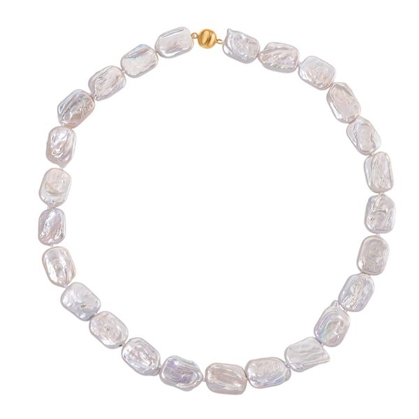 D'Joy wei&szlig;e Keshi Perle 50cm Halskette image number 4