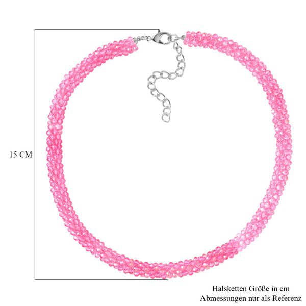 Mehrfarbiger Kristall Halskette ca. 50 cm image number 5