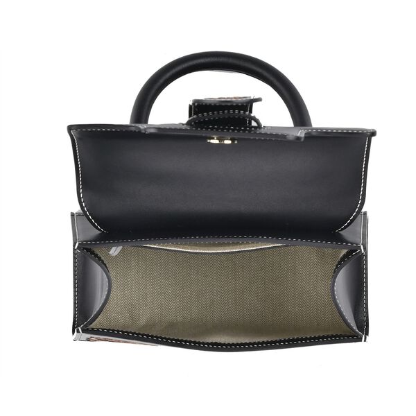 Grand Pelle  - Echtleder Handtasche, schwarz image number 9