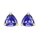 AAA Tansanit Ohrringe 585 Gold ca. 1.70 ct