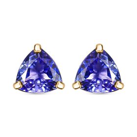 AAA Tansanit Ohrringe in 585 Gold - 1,70 ct.