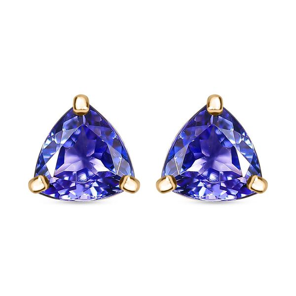 AAA Tansanit Ohrringe in 585 Gold - 1,70 ct.