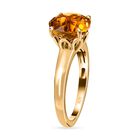 AA Serra Gaucha Citrin Ring, 925 Silber Gelbgold Vermeil, (Größe 18.00) ca. 2.60 ct image number 4
