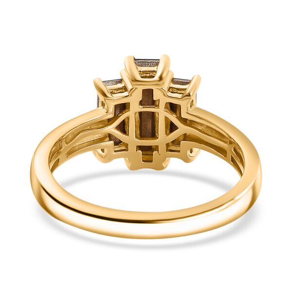 J Francis gefertigt mit SWAROVSKI- Smaragd Swarovski Kristall Ring image number 5