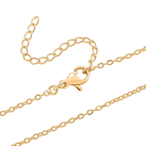 GOLD LOOKS - Pfau Halskette, Nickelfreies Messing, ca. 50 cm + 5 cm Extender, ca. 9,50g image number 5