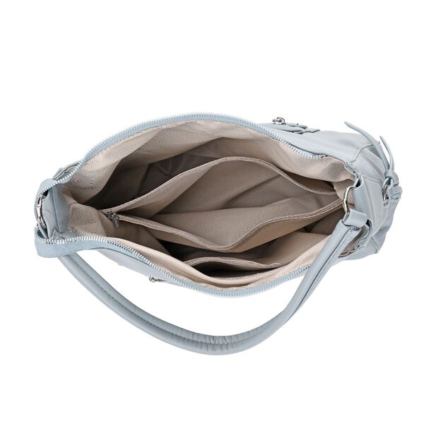 Crossbody-Tasche mit mehreren Rei&szlig;verschlusstaschen, 31x13x28 cm, Blau image number 5