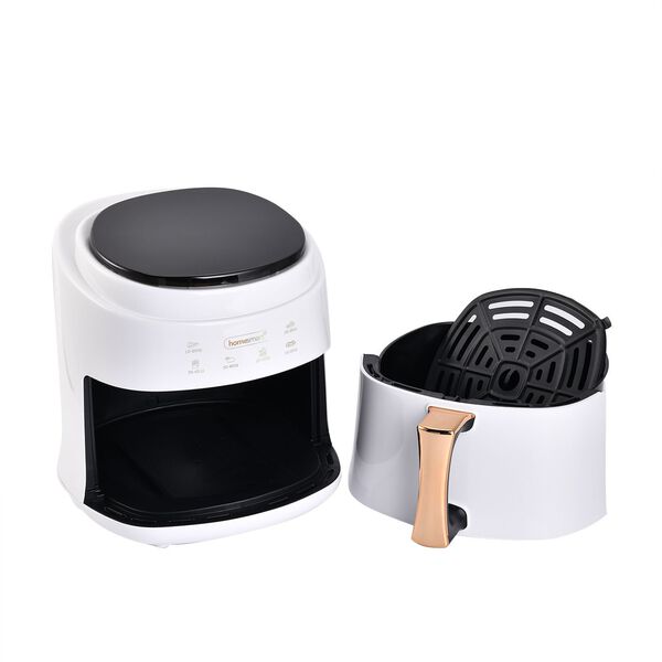Homesmart: Digitales Hei&szlig;luftfritteuse, 8L Kapazit&auml;t, 1400W, wei&szlig; image number 2
