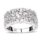 Weißer Diamant Ring 925 Silber platiniert (Größe 17.00) ca. 1.00 ct image number 0