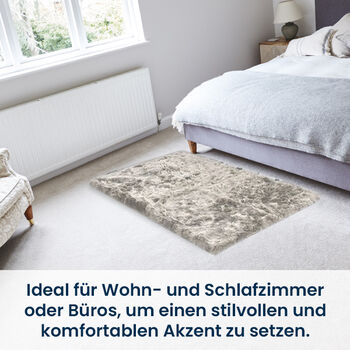 Luxury Edition: Kunstfell Teppich, 160x230cm, Wei&szlig;