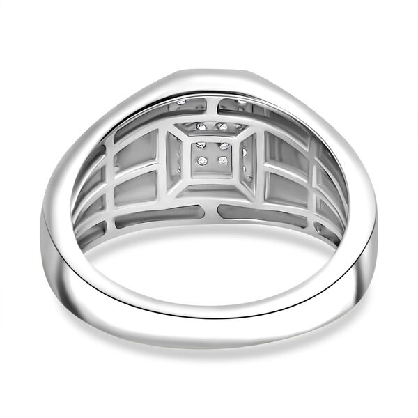 Wei&szlig;er Diamant-Herrenring - 0,25 ct. image number 6