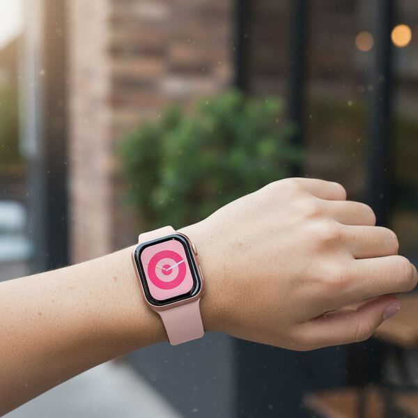 Smartwatch HW mini 2 1,75 Zoll Rosé, Set mit 7 Wechselarmbändern inklusive kristallbesetztem Armband, IP67, Bluetooth 5.2, kabelloses Laden

, Rosa image number 2