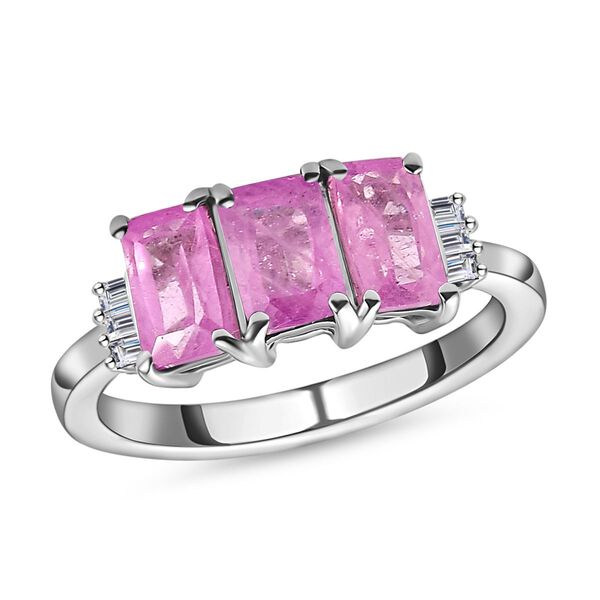 Ilakaka Rosa Saphir und Diamant Ring - 2,38 ct. image number 4