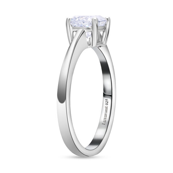 LUXURIANT SGL zertifizierter VS-GH Labor Kissenschliff Diamant Ring - 1 ct. image number 2