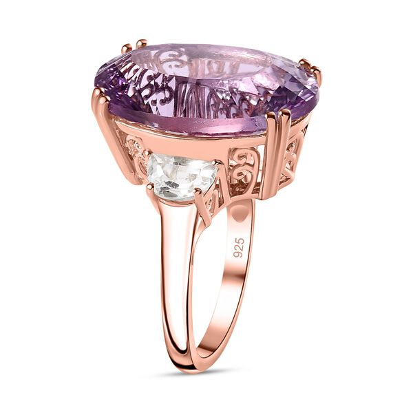 Rose De France Amethyst und Topas Ring - 16,61 ct. image number 5