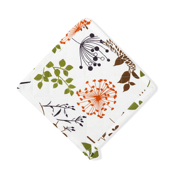 100% Baumwolle Küche Set, Schürze, Handschuh, Topflappen, Blumen Mehrfarbig, 3 tlg. image number 5