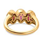 AAA Orissa Rose Granat Ring, 925 Silber Gelbgold Vermeil (Größe 20.00) ca. 3.05 ct image number 5