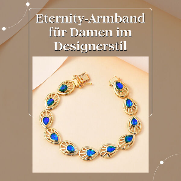 Pfau Quarz Triplett Armband image number 1