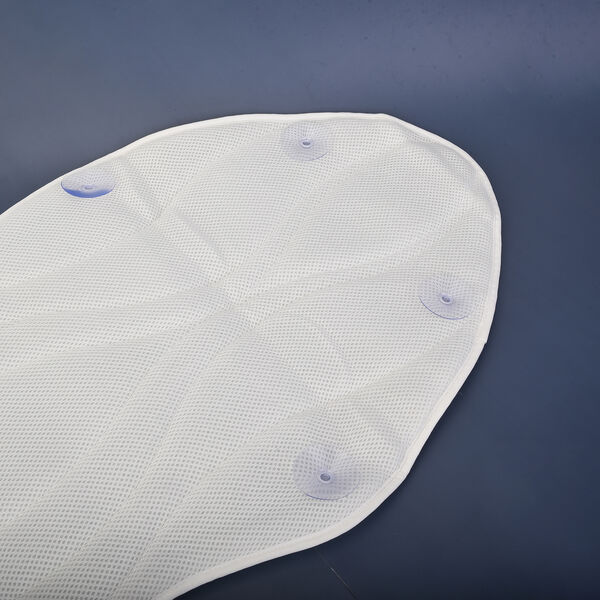 Ganzk&ouml;rper Badewanne rutschfeste Matte mit Kissen, Gr&ouml;&szlig;e 121x48 cm, Wei&szlig; image number 5