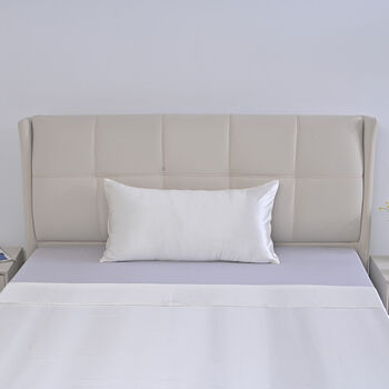 LA MAREY SIGNATURE Seiden Bettdeckenbezug Set, 2 teilig, 135x200cm, 100% Maulbeerseide, Elfenbeinfarben