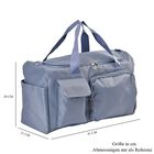 Reisetasche mit vielen Fächern aus wasserfestem Nylon, blau image number 6