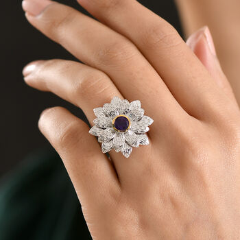EverTrue afrikanischer Amethyst zweifarbiger Ring - 0,77 ct.