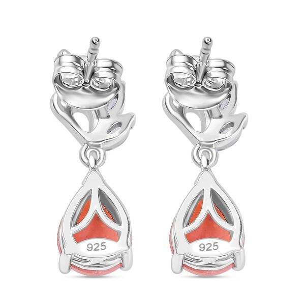 AA Vinicunca peruanische Opal und wei&szlig;e Topas Ohrringe - 3,77 ct. image number 4