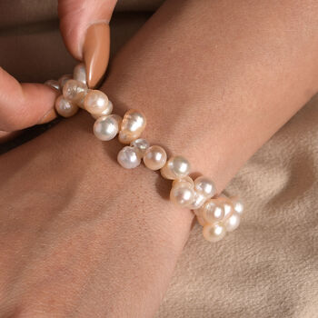 Mehrfarbiges S&uuml;&szlig;wasserperle Armband, 19+5cm