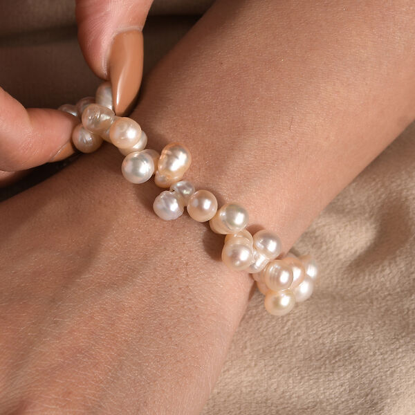 Mehrfarbiges S&uuml;&szlig;wasserperle Armband, 19+5cm image number 2