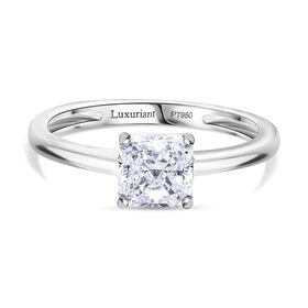 LUXURIANT IGI zertifizierter VS-EF Labor Diamant Ring in 950 Platin - 1 ct.