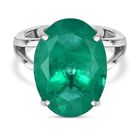 Smaragd Triplett Quarz Ring - 12,76 ct. image number 0