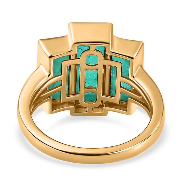 Smaragd Triplett Quarz Ring - 5,17 ct. image number 6