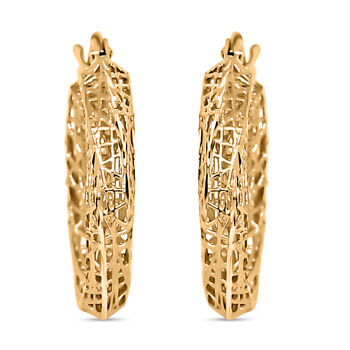 Diamantschliff, 375 Gelbgold Ohrringe, ca. 1,90g